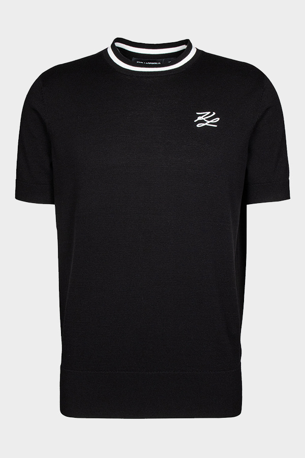 ΠΛΕΚΤΗ ΜΠΛΟΥΖΑ KARL LAGERFELD - 990 ΜΑΥΡΟ